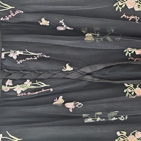 Floral Dress With Embroidery Sleeveless Formal Tulle Gown Size 20W - Picture 12 of 15